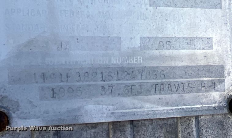 image for item EK8783 1995 Travis 37.6FT TRAVIS P L end dump trailer