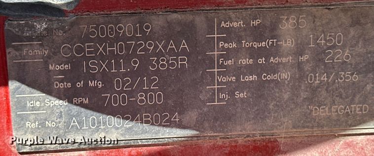 image for item IB9404 2012 AutoCar  Xpeditor refuse truck