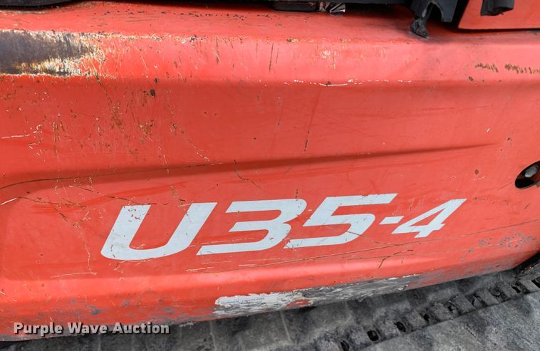 image for item JT9805 2017 Kubota U35-4 mini excavator