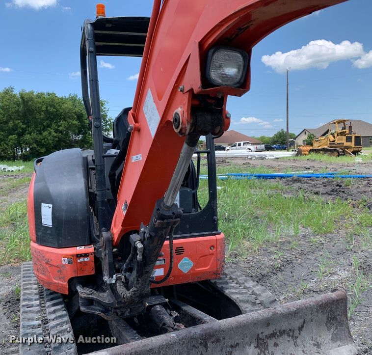 image for item JT9805 2017 Kubota U35-4 mini excavator