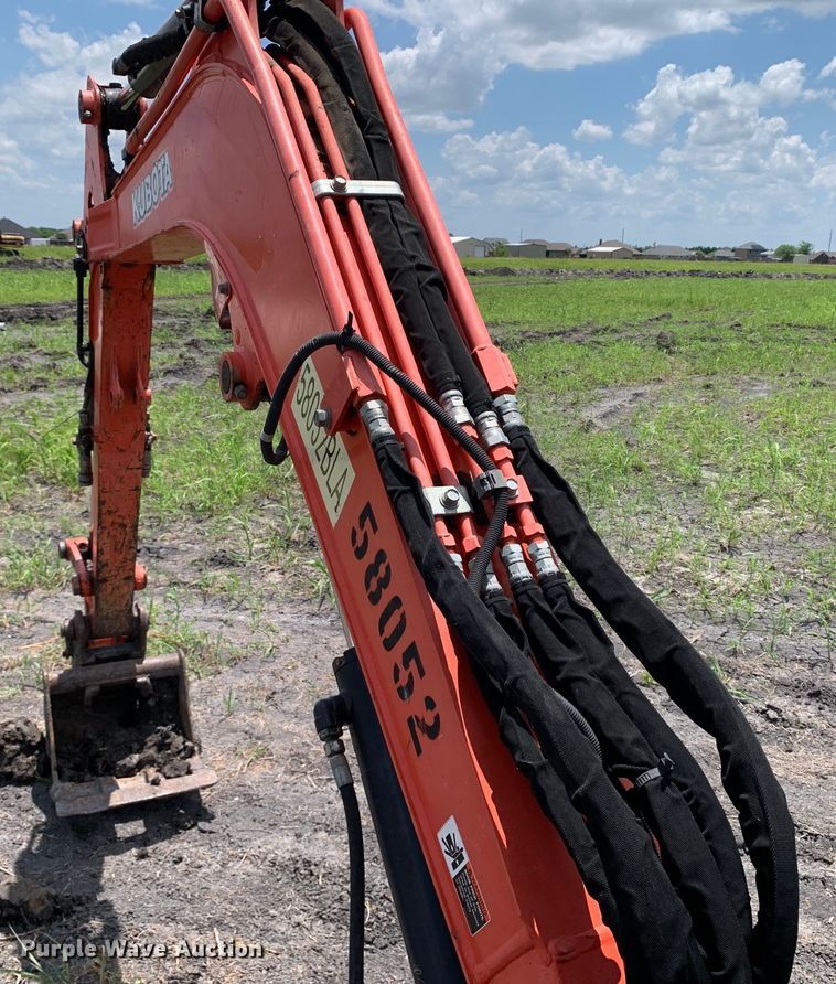 image for item JT9805 2017 Kubota U35-4 mini excavator