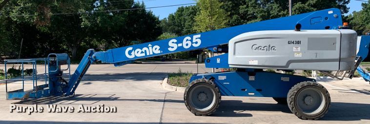 image for item JT9809 2014 Genie S-65 boom lift