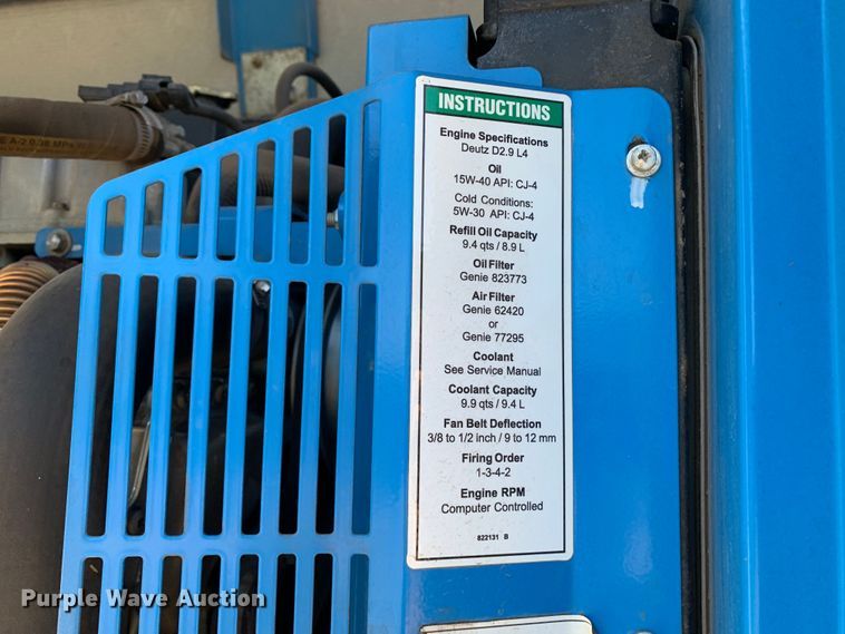 image for item JT9809 2014 Genie S-65 boom lift