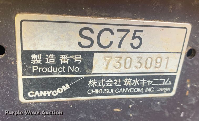 image for item JT9815 2017 Canycom SC75 concrete buggy