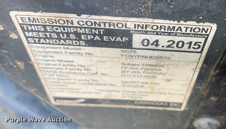 image for item JT9816 2015 Canycom SC75 concrete buggy