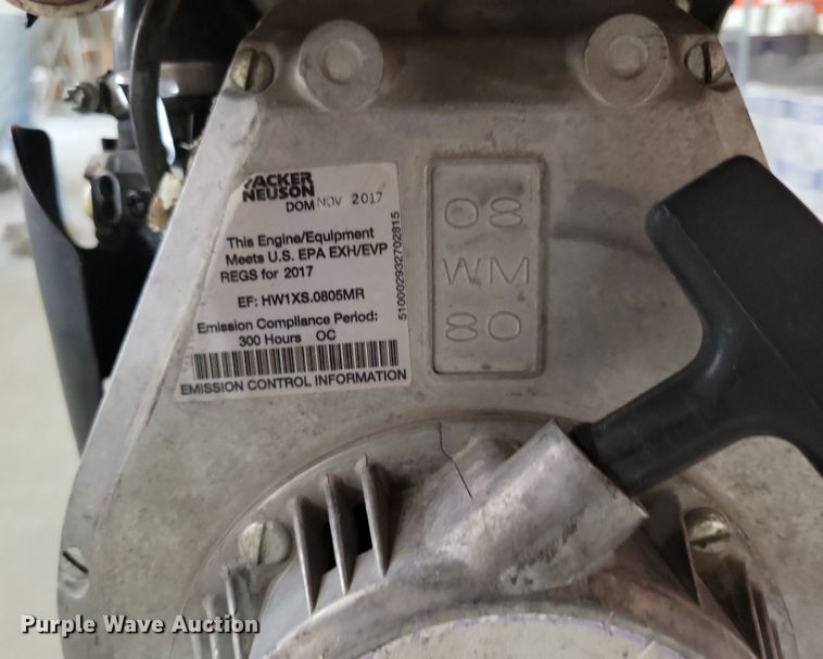 image for item KA9907 2017 Wacker Neuson BS60-2i plate compactor