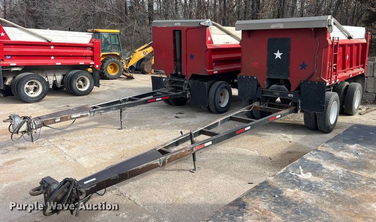 image for item LD9982 1990 Wheeler end dump pup trailer