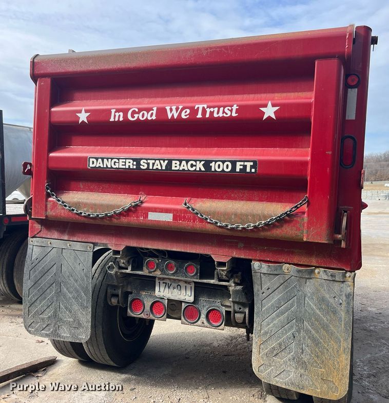 image for item LD9982 1990 Wheeler end dump pup trailer