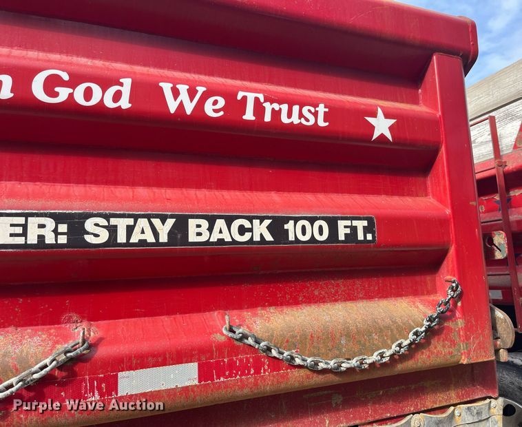 image for item LD9982 1990 Wheeler end dump pup trailer