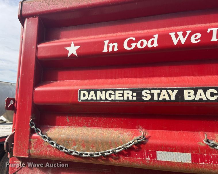 image for item LD9982 1990 Wheeler end dump pup trailer