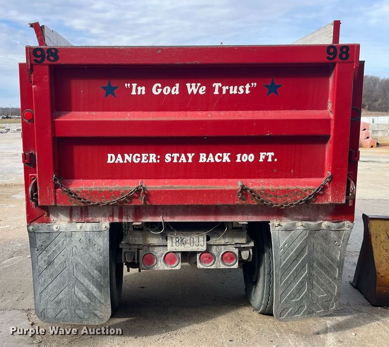 image for item LD9983 1978 CP end dump pup trailer