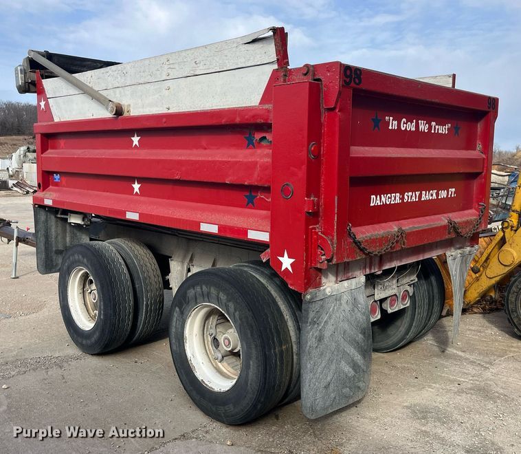 image for item LD9983 1978 CP end dump pup trailer