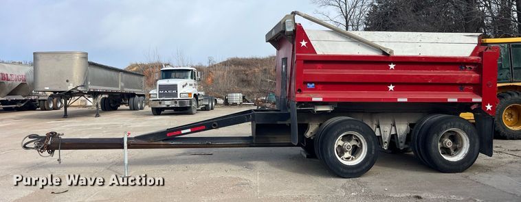 image for item LD9983 1978 CP end dump pup trailer