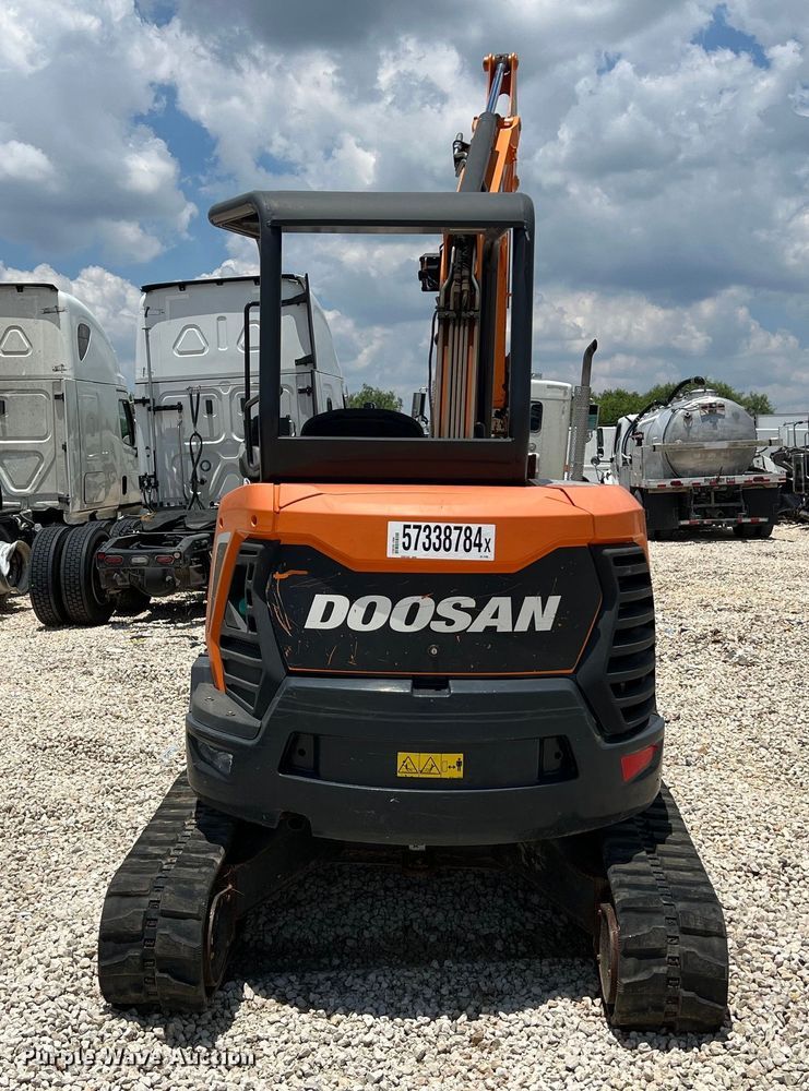 image for item LU9949 2019 Doosan DX35 mini excavator