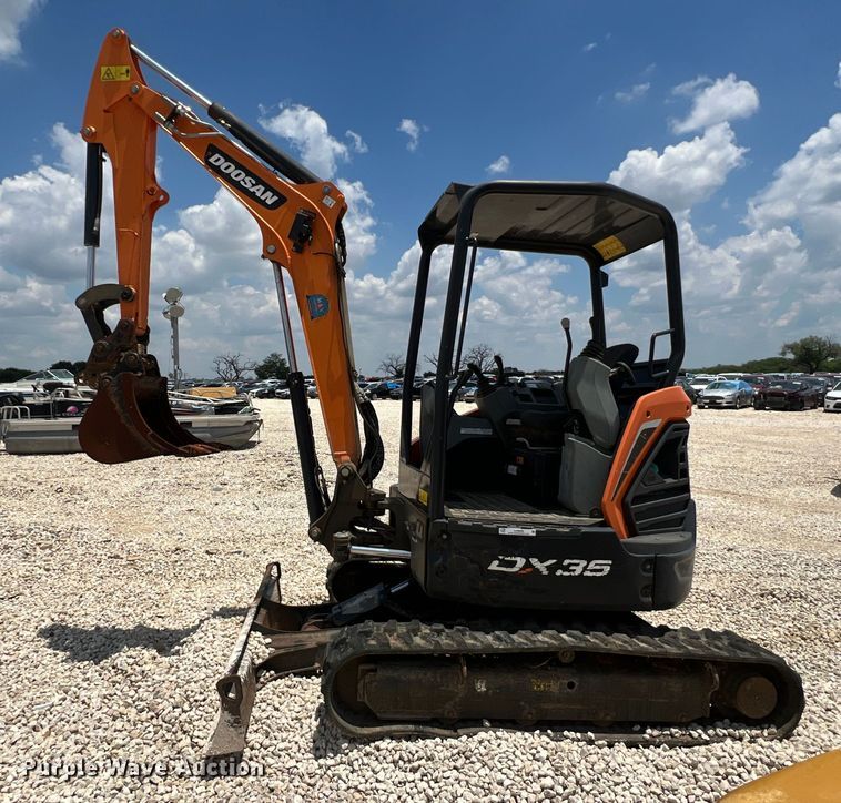 image for item LU9949 2019 Doosan DX35 mini excavator