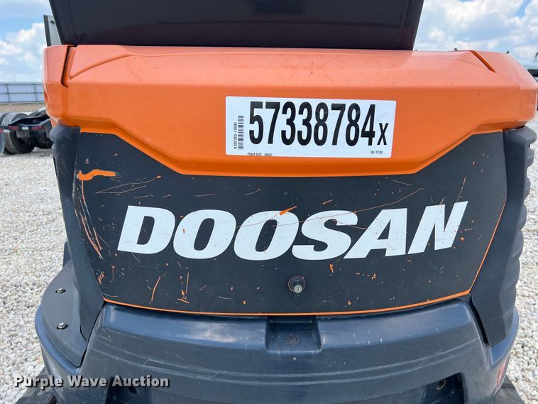 image for item LU9949 2019 Doosan DX35 mini excavator