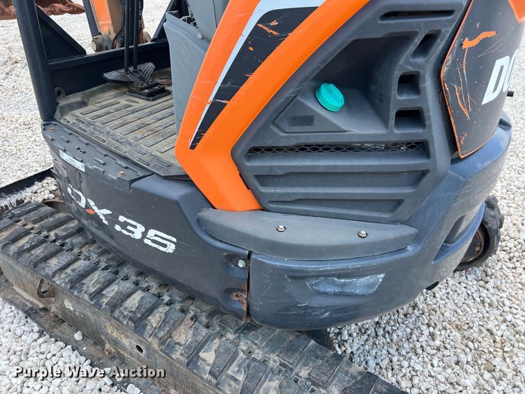 image for item LU9949 2019 Doosan DX35 mini excavator