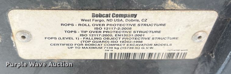 image for item LU9949 2019 Doosan DX35 mini excavator