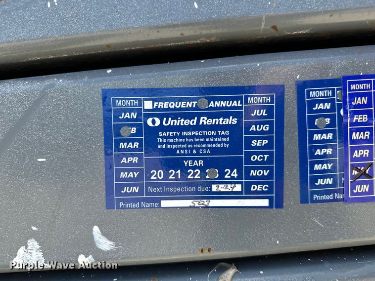 image for item MU9873 2018 SkyJack  SJIII 4740 scissor lift