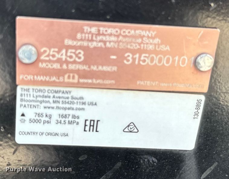 image for item NQ9603 2015 Toro RT1200 trencher