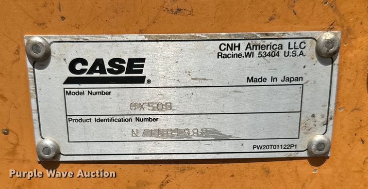 image for item NQ9613 2007 Case CX50B mini excavator