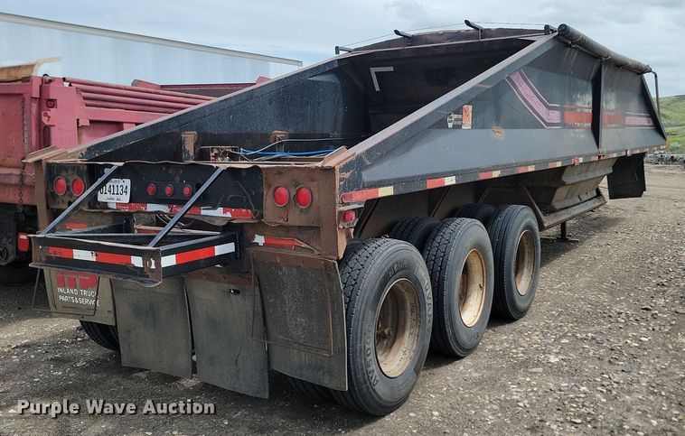 image for item OD9526 1986 Midland  MG40C bottom dump trailer