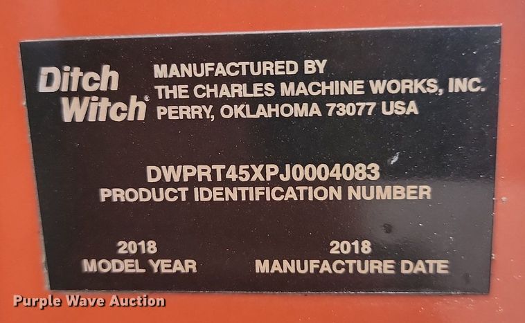 image for item OD9567 2018 Ditch Witch  RT45 trencher