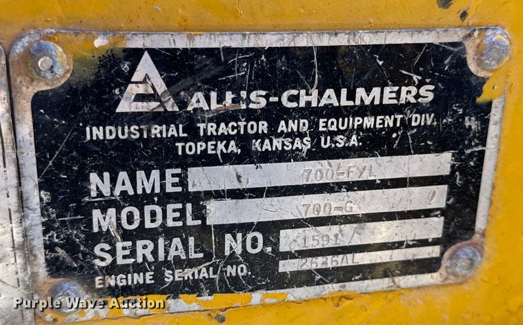image for item OF9704 Allis-Chalmers  700-G forklift