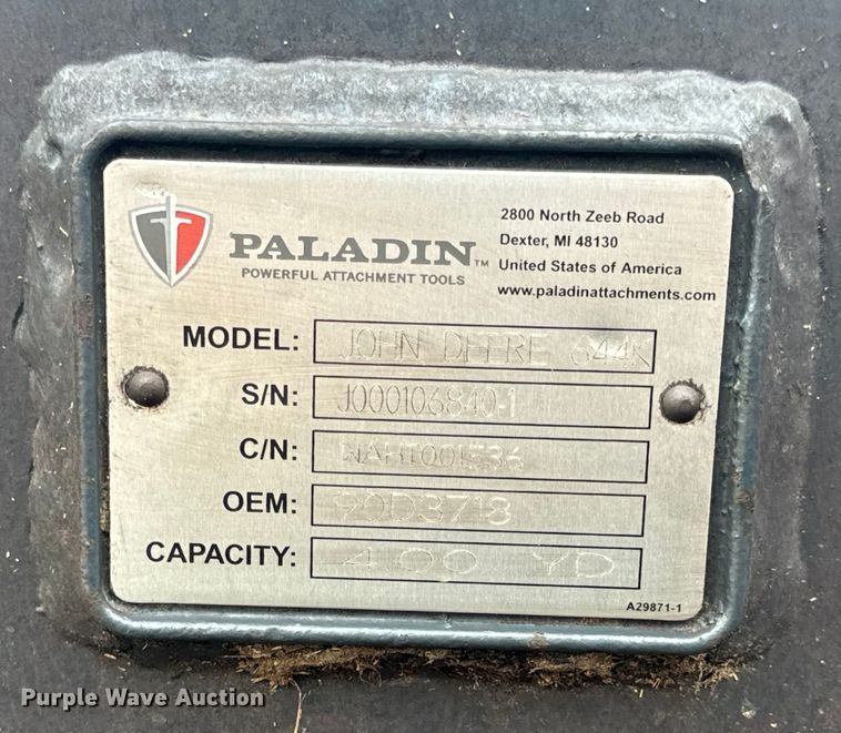 image for item OF9710 2014 John Deere  644K wheel loader
