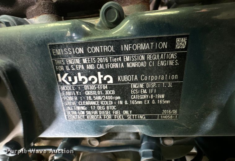 image for item OF9721 2016 Hyundai Robex 25Z-9AK mini excavator