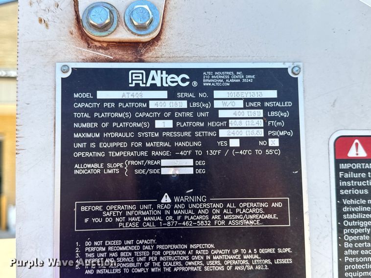 image for item OF9728 2015 Dodge Ram 5500HD bucket truck