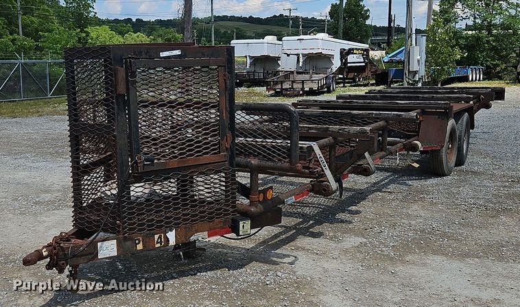 image for item OK9941 2004 Shop built  pipe trailer