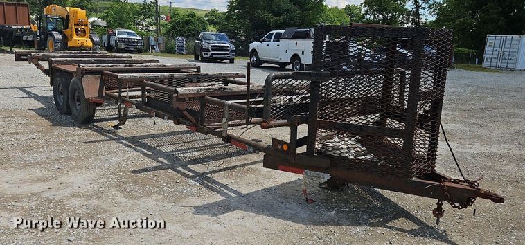 image for item OK9941 2004 Shop built  pipe trailer