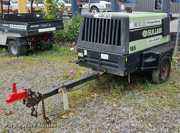 image for item OK9961 2017 Sullair 185D air compressor