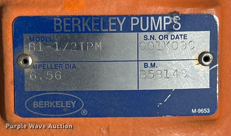 image for item OL9644 Berkeley B1-1/2TPM pump