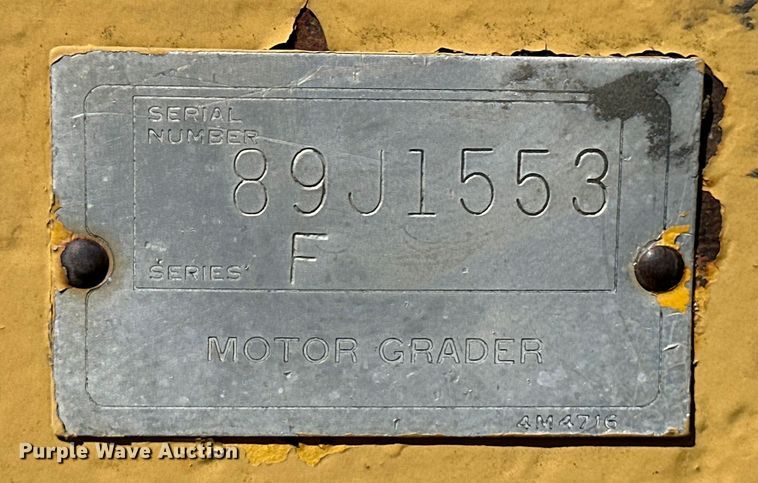 image for item OL9651 1971 Caterpillar 112F rigid frame motor grader