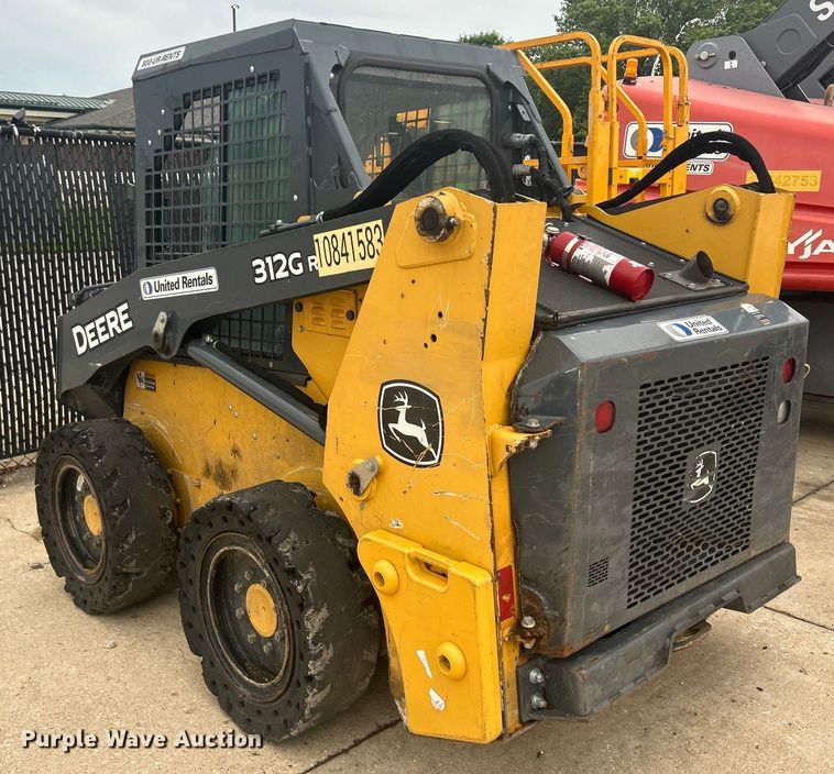 image for item ZA0470 2018 John Deere 312GR skid steer loader