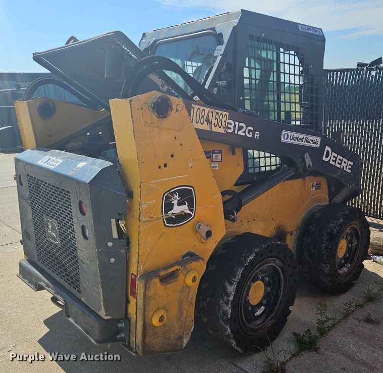image for item ZA0470 2018 John Deere 312GR skid steer loader