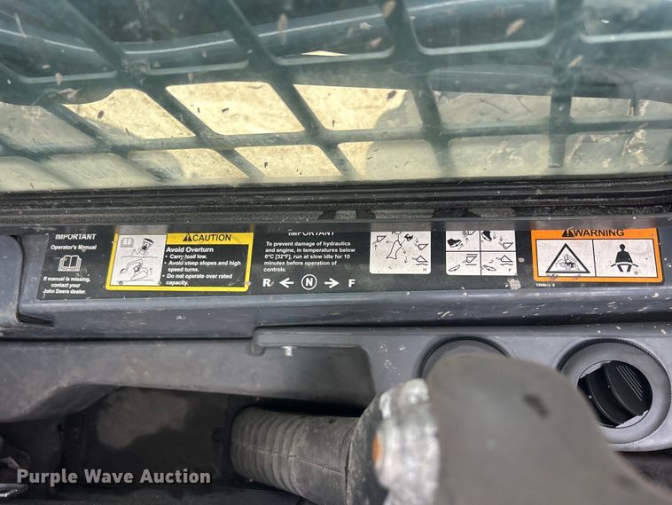 image for item ZA0470 2018 John Deere 312GR skid steer loader