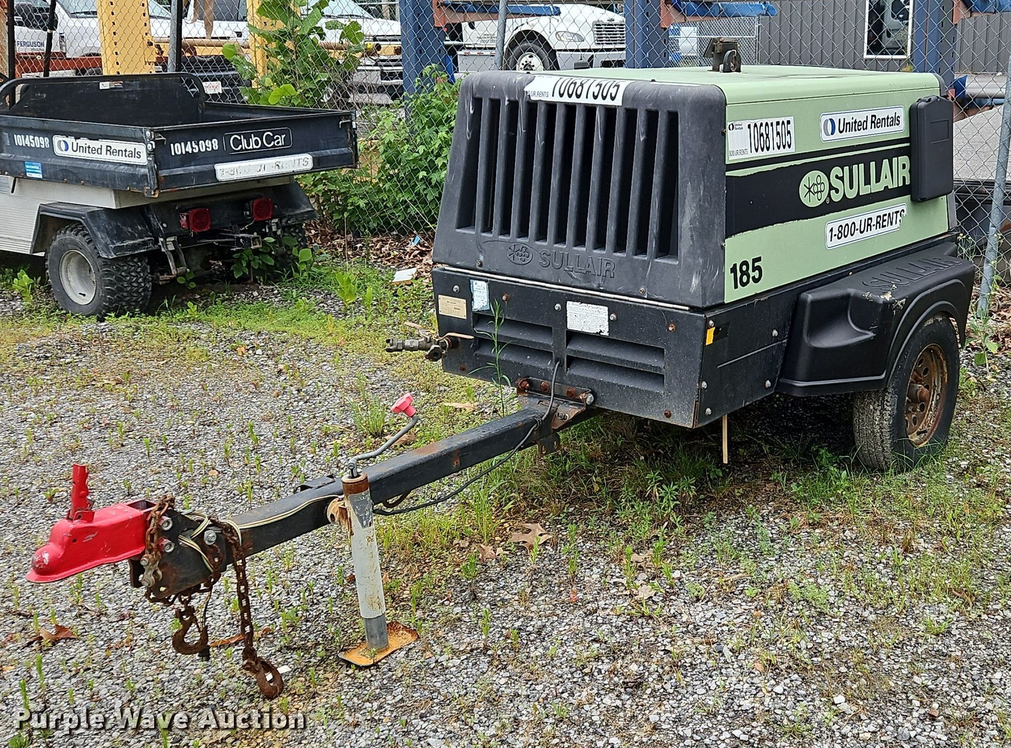 2017 Sullair 185D air compressor in Calvert City, KY Item OK9961 for