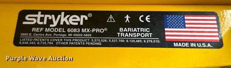 image for item DL4470 (2) Stryker MX-Pro stretchers