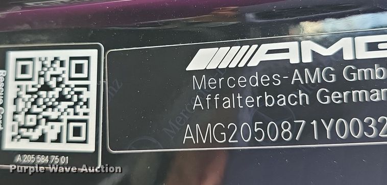 image for item DM1688 2016 Mercedes Benz C63 