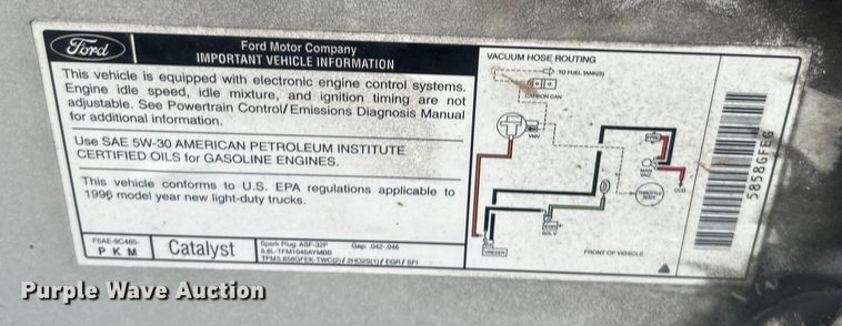 image for item DO6570 1996 Ford F150 pickup truck
