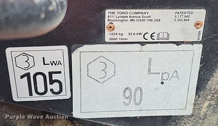 image for item DP0961 Toro Groundsmaster 455-D lawn mower