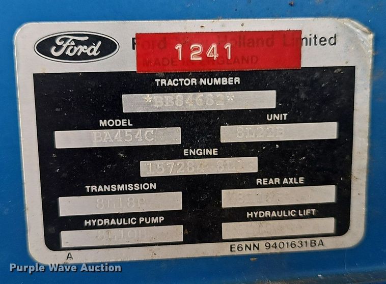 image for item DP0962 Ford 2910 Series II tractor