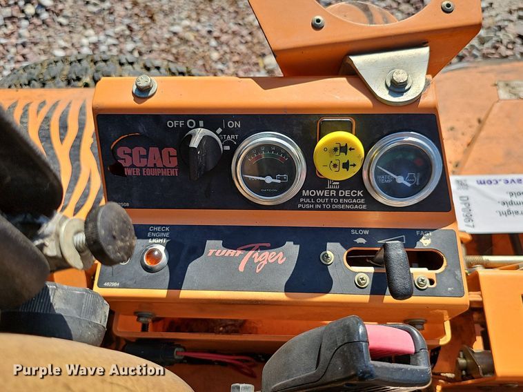 image for item DP0967 Scag Turf Tiger STT-31EFI-SS ZTR lawn mower