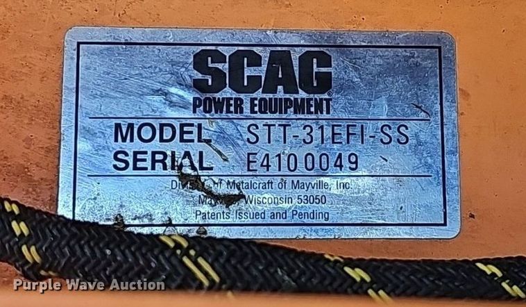 image for item DP0967 Scag Turf Tiger STT-31EFI-SS ZTR lawn mower