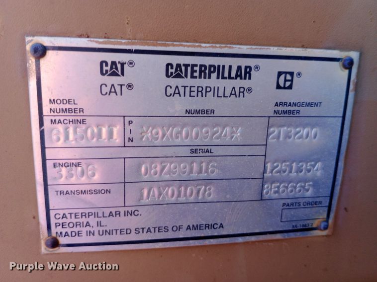 image for item DP1043 1997 Caterpillar 615C Series II elevating scraper