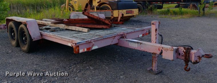 image for item DP1065 1989 Charles Machine Works, Inc. tilt deck equipment trailer