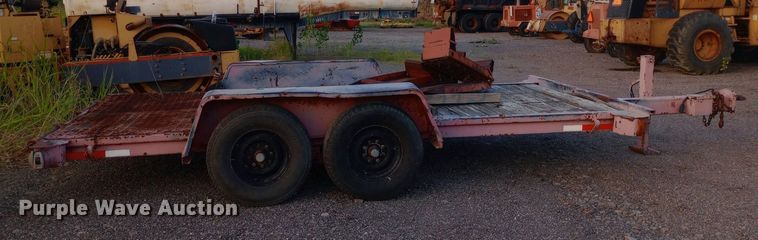 image for item DP1065 1989 Charles Machine Works, Inc. tilt deck equipment trailer